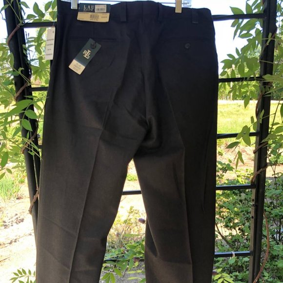 LAUREN RALPH LAURENWool Dress Pants Dark Brown Men Size 36W 30L